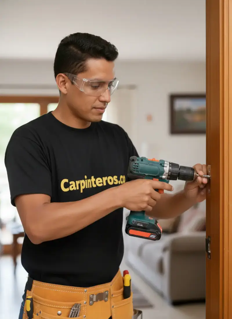 Equipo de carpinteros profesionales