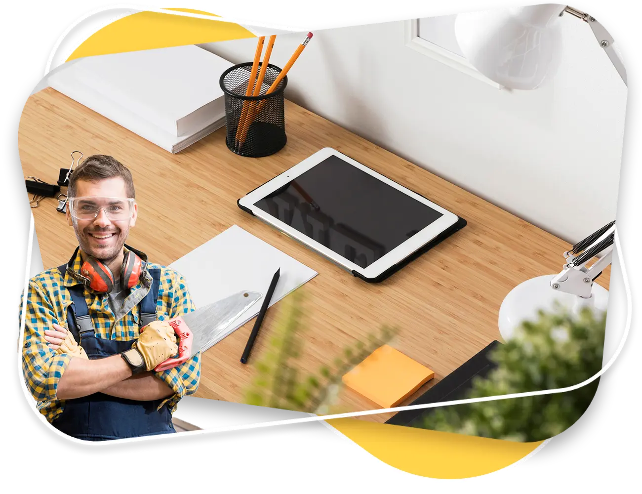 Escritorios de madera para oficina en Medellín