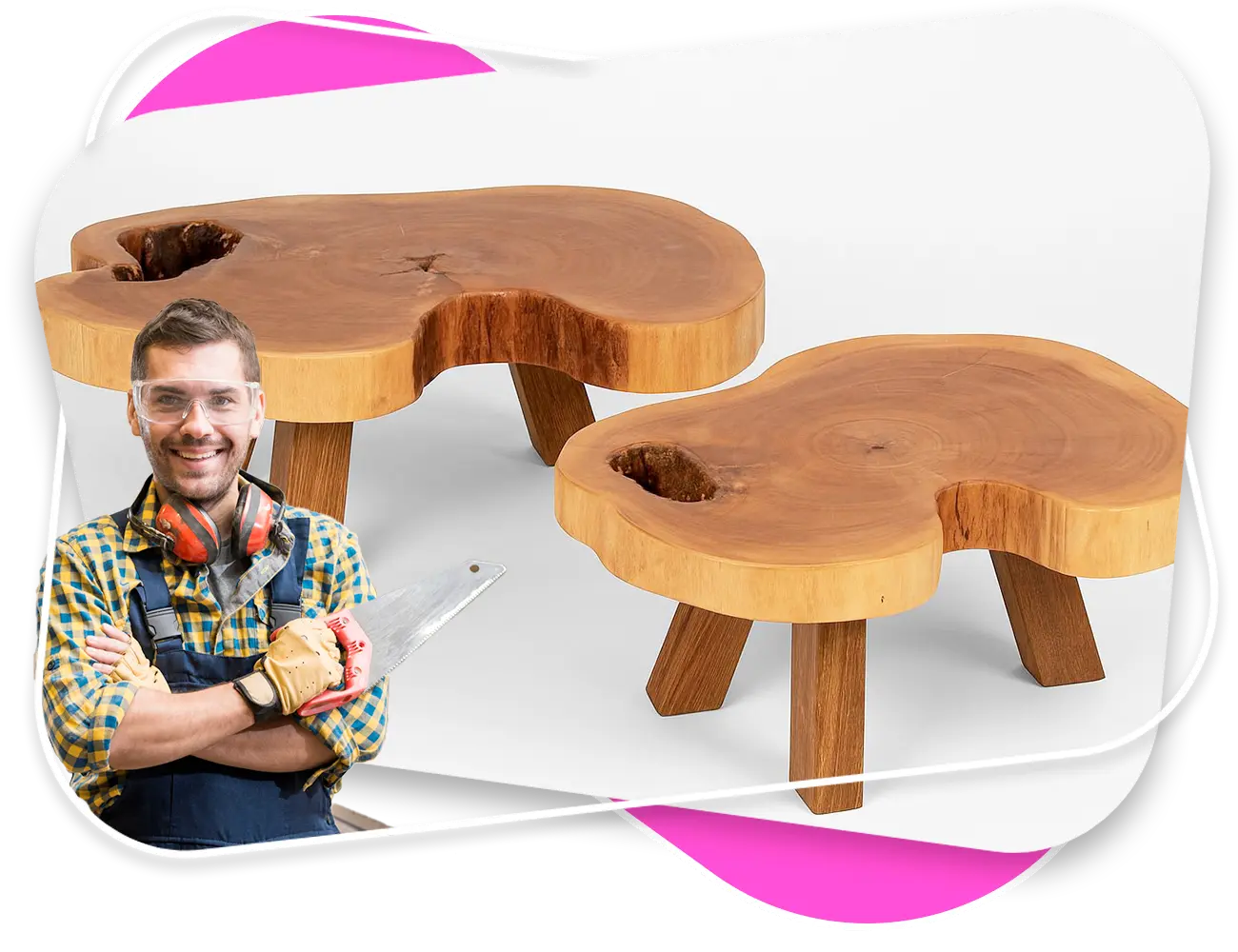 Mesas de madera a medida en Bogotá