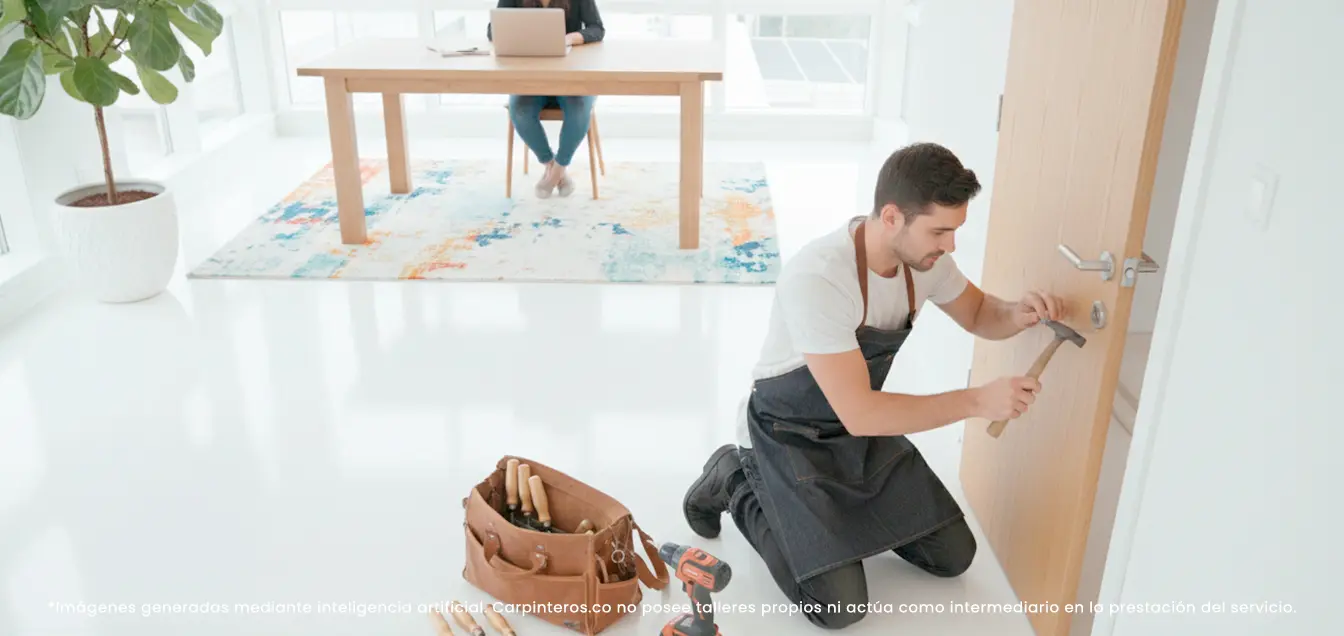 Instalación puertas madera en Ricaurte