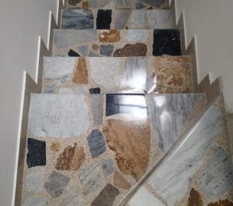 Pulido de piso de marmol despues