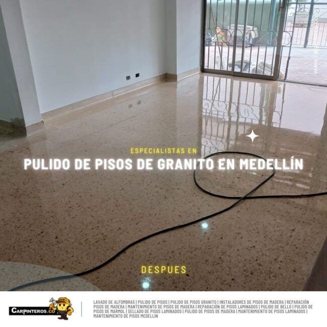 Pulido de pisos de granito Medellin 3