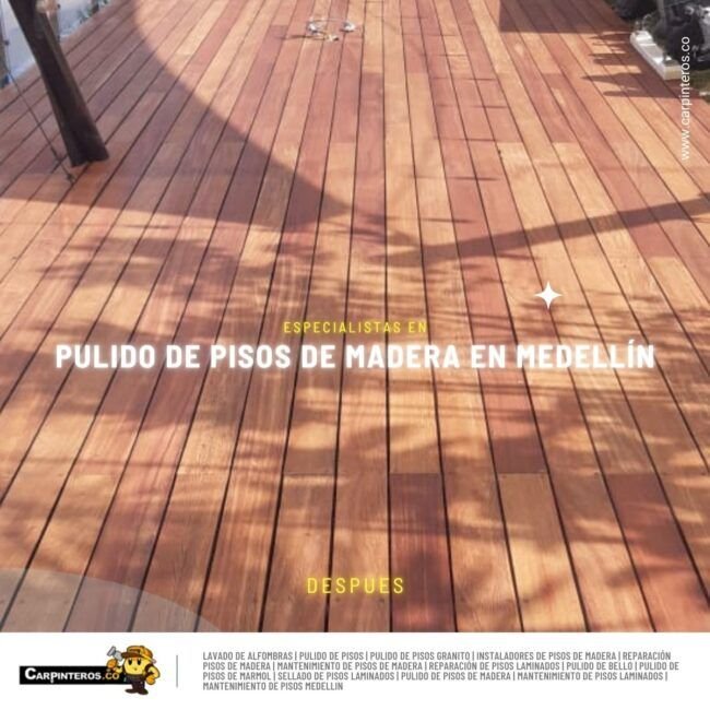 Pulido de pisos de madera Medellin 3
