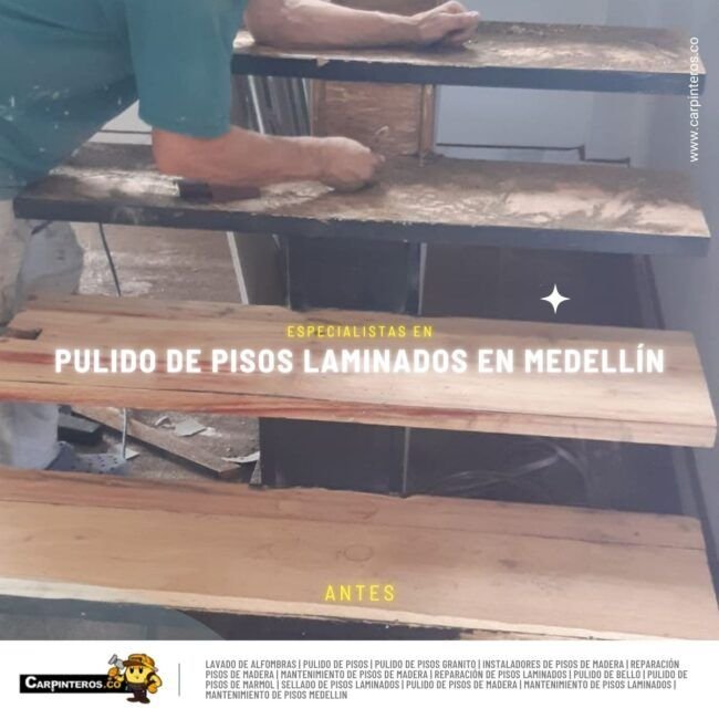 Pulido de pisos laminados Medellin 1