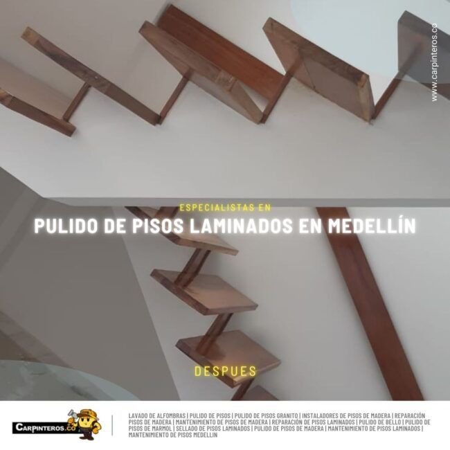 Pulido de pisos laminados Medellin 2