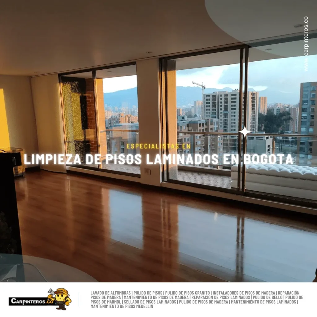 Limpieza profesional de pisos laminados
