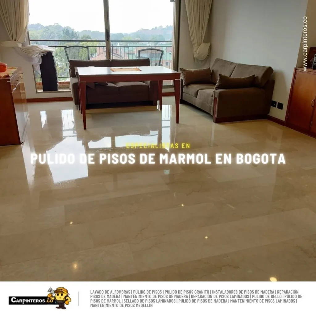 Pulido de pisos de mármol en Bogotá