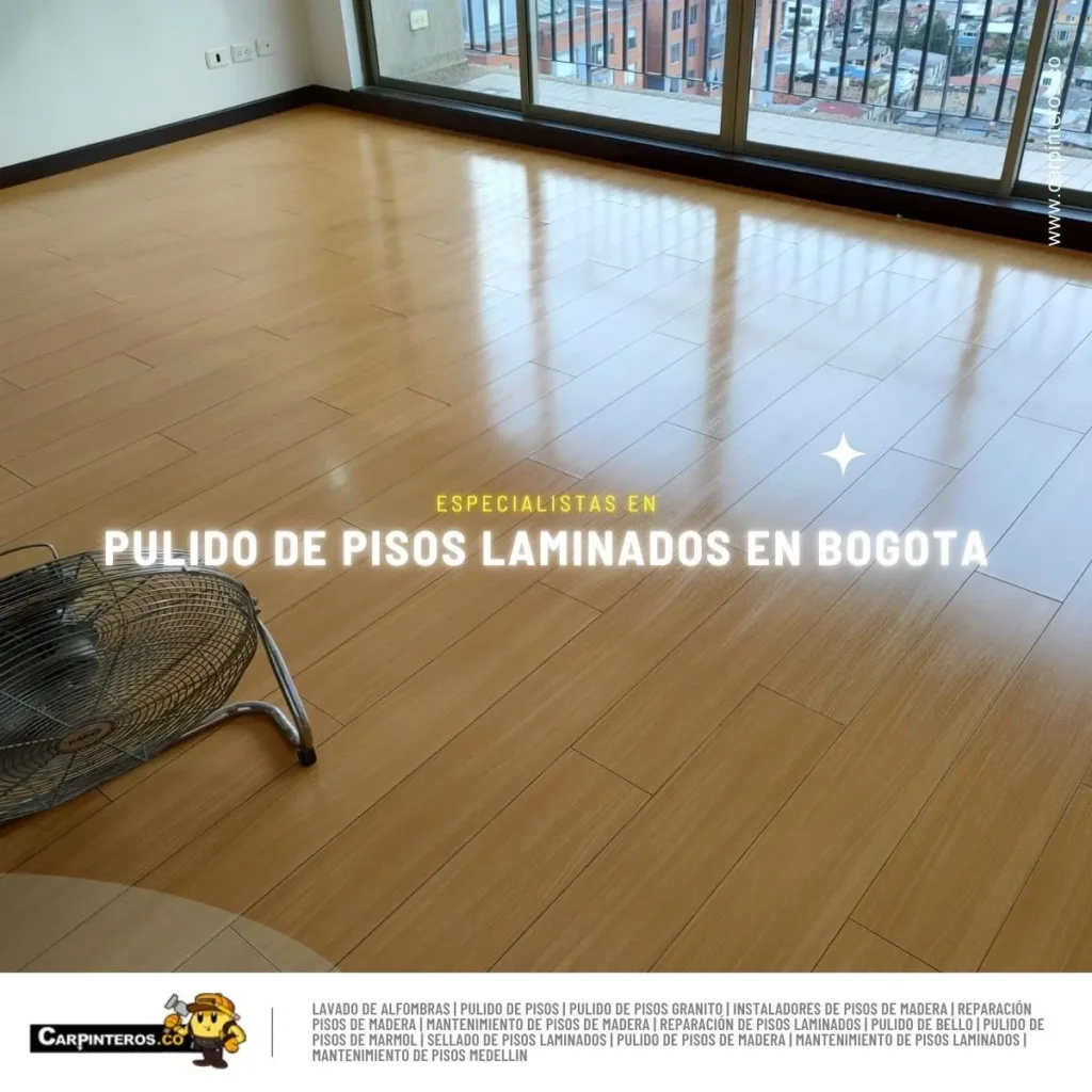 Pulido de pisos laminados en Bogotá