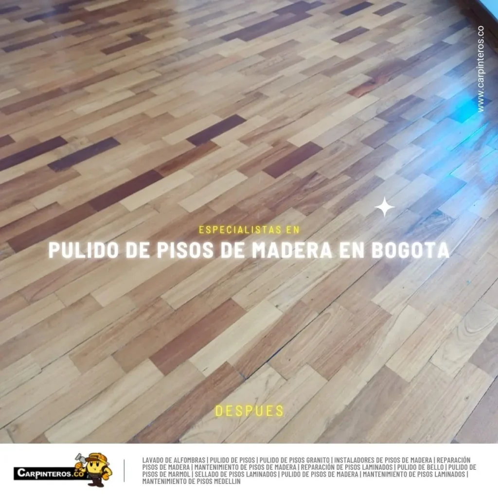 Pulido de pisos de madera natural