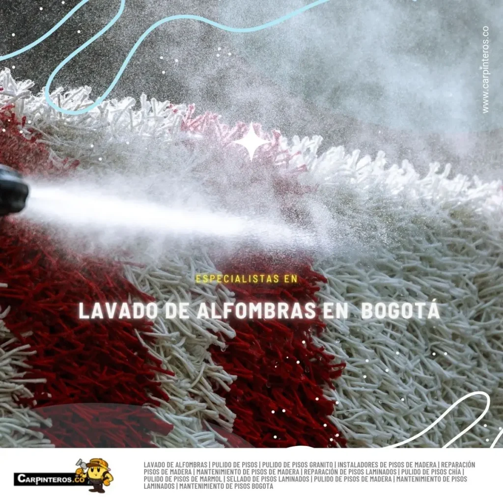 Lavado de alfombras a vapor en Bogotá